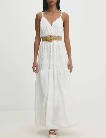 Rochie lunga Answear LAB, alb