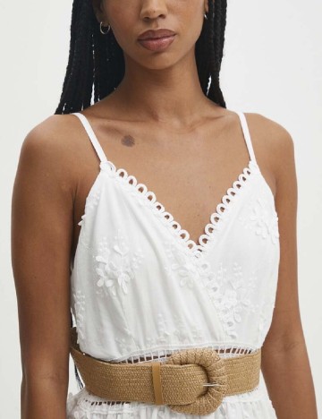 Rochie lunga Answear LAB, alb