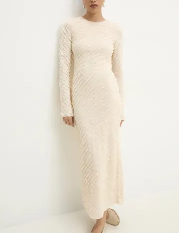 Rochie medie Answear LAB, crem