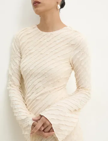 Rochie medie Answear LAB, crem