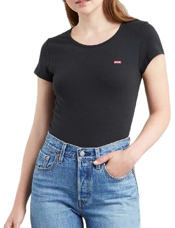 Set Tricouri 2 bucati Levi S, alb/negru