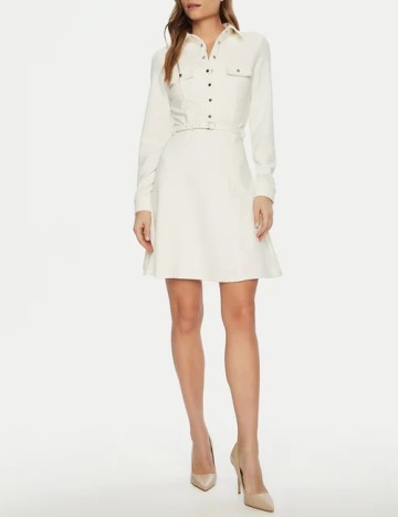Rochie scurta Guess, alb