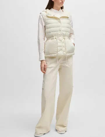 Vesta impermeabila BOSS, ecru