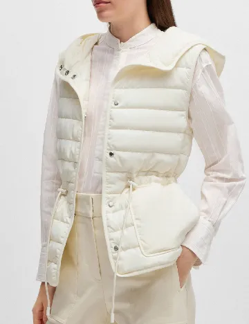 Vesta impermeabila BOSS, ecru