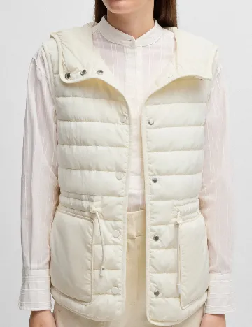 Vesta impermeabila BOSS, ecru