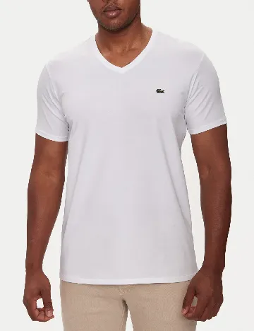 Tricou Lacoste, alb