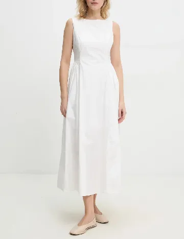 Rochie medie Answear LAB, alb
