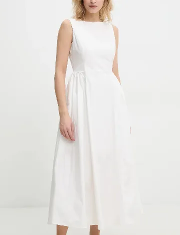 Rochie medie Answear LAB, alb