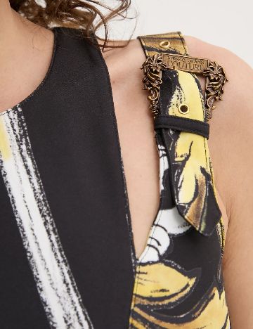 Rochie medie Versace Jeans Couture, negru