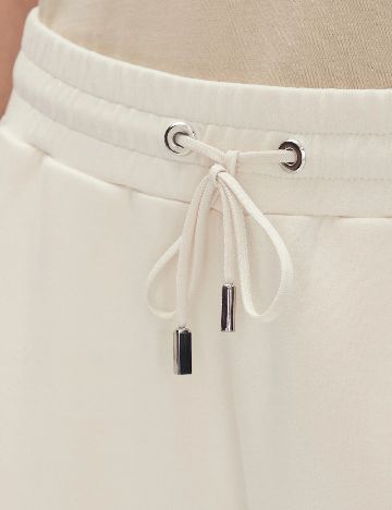 Pantaloni BOSS, ecru