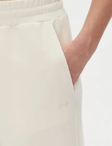 Pantaloni BOSS, ecru