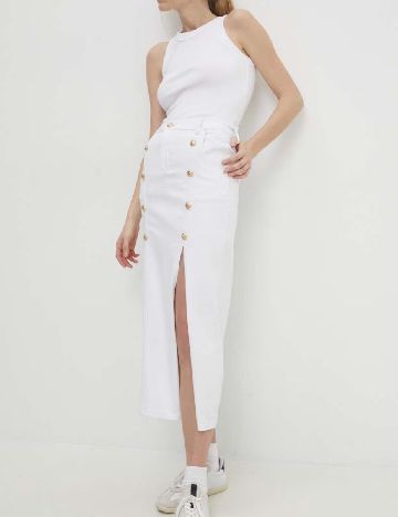 Fusta Answear LAB, alb