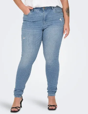 Blugi Only Carmakoma, albastru