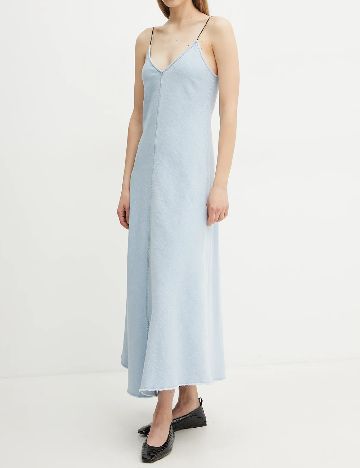 Rochie lunga forte_forte, bleu