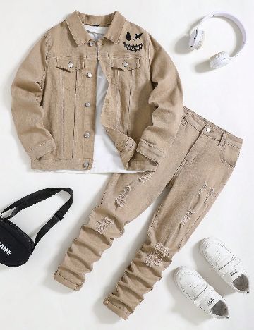 Compleu Shein Kids, bej