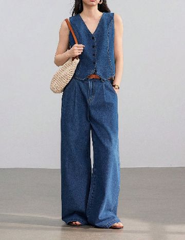 Compleu Dazy, albastru