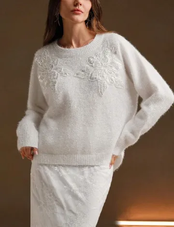 Pulover Anewsta, alb