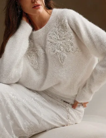 Pulover Anewsta, alb