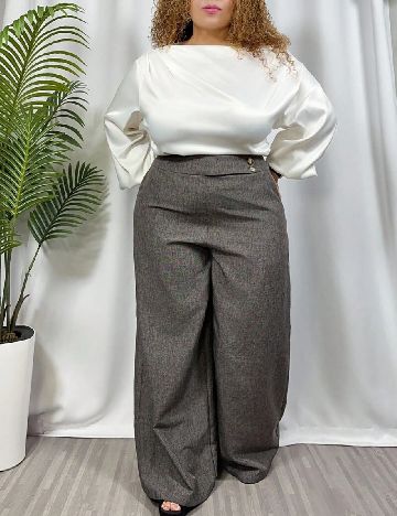 Pantaloni SHEIN CURVE, gri