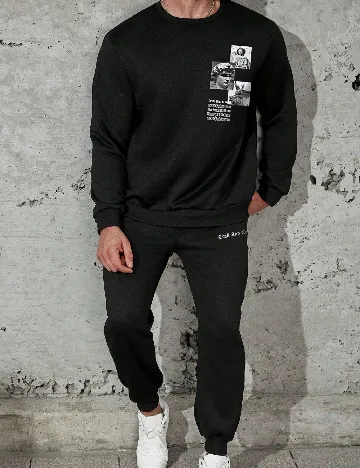 Compleu SHEIN Plus Size Men, negru