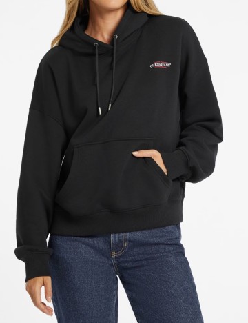 Hanorac Oversize Guess Jeans, negru