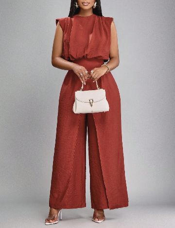 Salopeta SHEIN, caramiziu