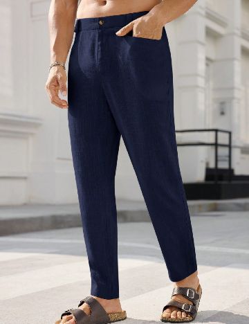 Pantaloni SHEIN, bleumarin