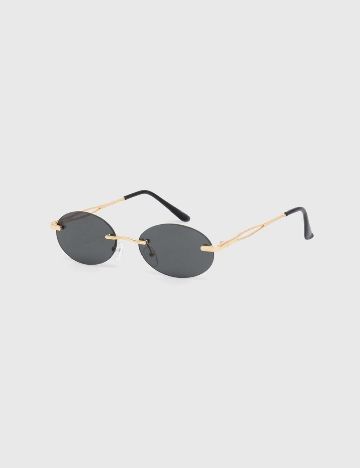 Ochelari de soare Answear LAB, negru/auriu