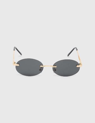 Ochelari de soare Answear LAB, negru/auriu