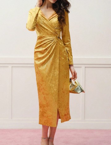 Rochie medie MOTF, galben