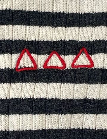 Bluza Zara, negru/crem