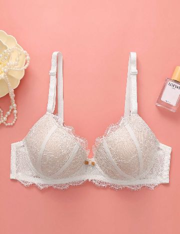 Sutien SHEIN, crem/alb