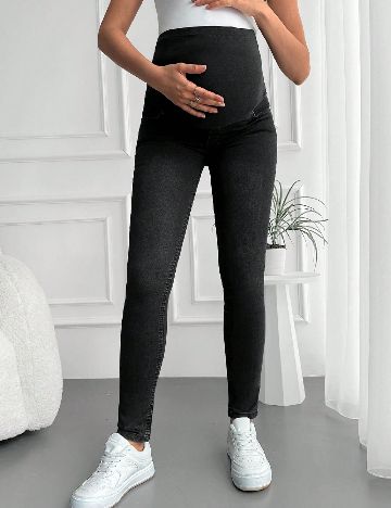 Blugi SHEIN Maternity, negru