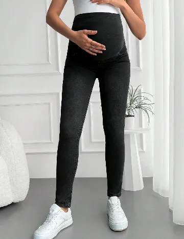 Blugi SHEIN Maternity, negru