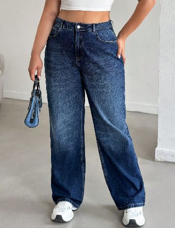 Blugi SHEIN CURVE, albastru