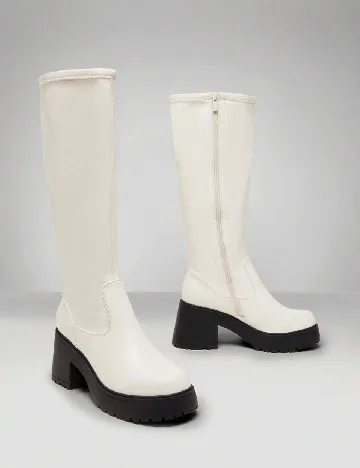 Cizme SHEIN, alb