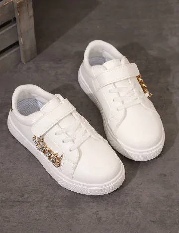 Adidasi Shein Kids, alb