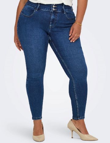 Blugi Only Carmakoma, albastru