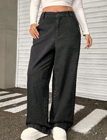 Blugi SHEIN CURVE, negru