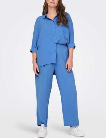 Pantaloni Only Carmakoma, albastru