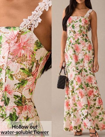 Rochie lunga SHEIN, floral print