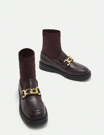 Mocasini SHEIN, maro