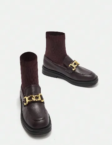 Mocasini SHEIN, maro