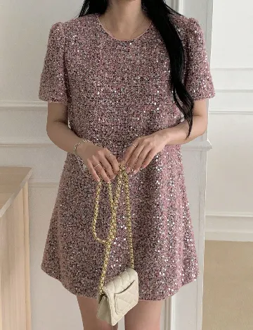 Rochie scurta Dazy, roz