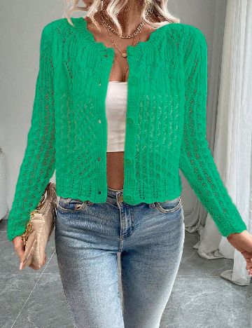 Cardigan SHEIN, verde