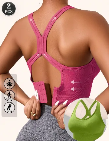 Set bustiere SHEIN, roz/verde