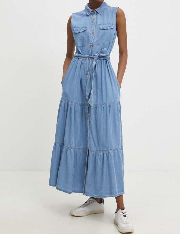 Rochie lunga Answear LAB, albastru