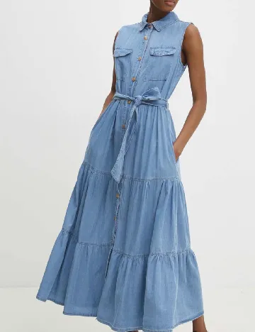 Rochie lunga Answear LAB, albastru