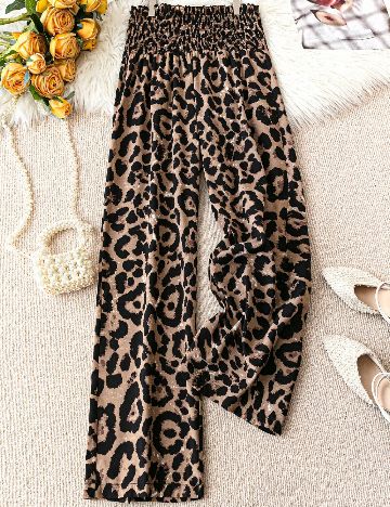 Pantaloni SHEIN CURVE, animal print