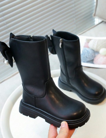 Cizme Shein Kids, negru